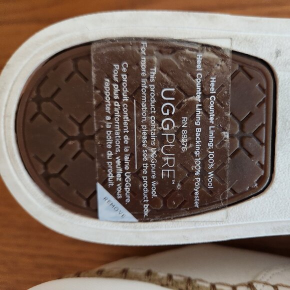 UGG EYAN II WONEN'S WHITE CANVAS LACE UP ESPADRILLE JUTE SNEAKERS SIZE 8.5 NEW - Picture 7 of 8